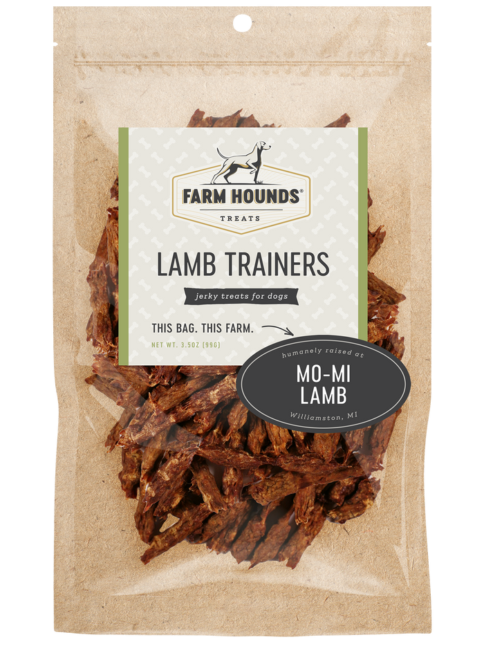 New: Lamb Trainer - All-Natural Dog Treats - 3.5oz (SEASONAL): 3.5oz Made in USA