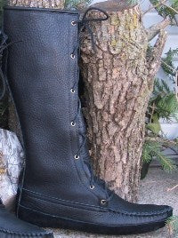 New Men's Knee High Deertan Boots Made in US by Footskin 4740