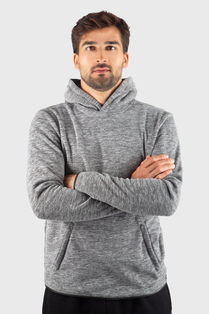 New Polar Fleece Pocketed Charcoal Hoodie 693FHPC Made in USA