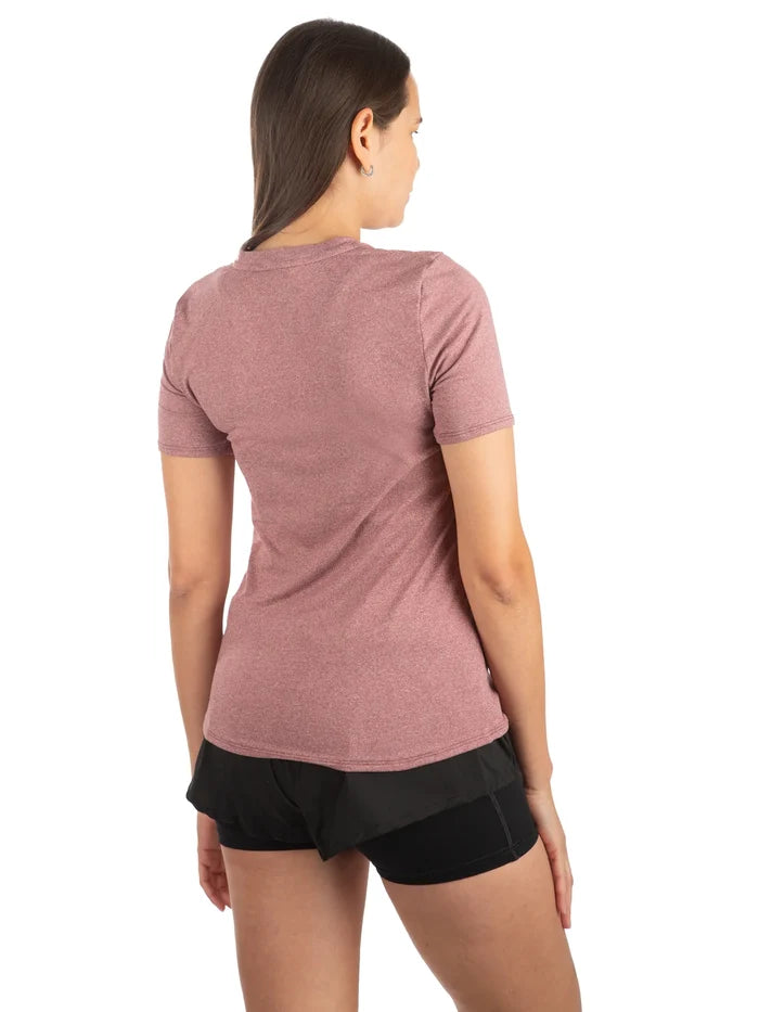 New: USA's 250 Birthday Women's Relaxed Fit, Softest Ever T-Shirt in Red Heather 751SCWRA