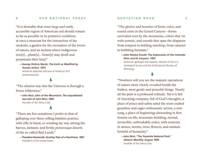 Our National Parks Quotation Book