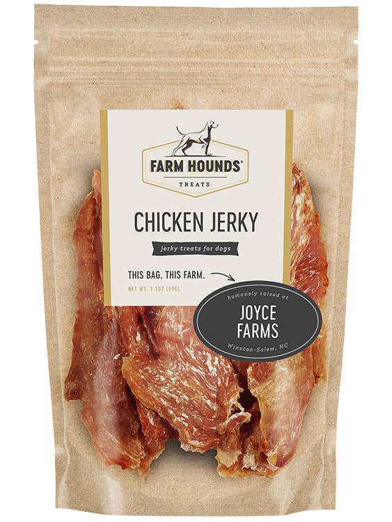 Premium Chicken Jerky Dog Treats - All-Natural - 3.5oz Made in USA