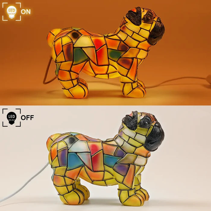Pet Lovers-Pug Lamp - Personalized Custom Dog Lamp