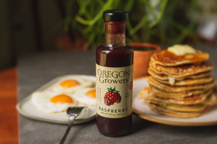 Raspberry Fruit Syrup by Oregon Growers 8 oz Made in USA (Copy)