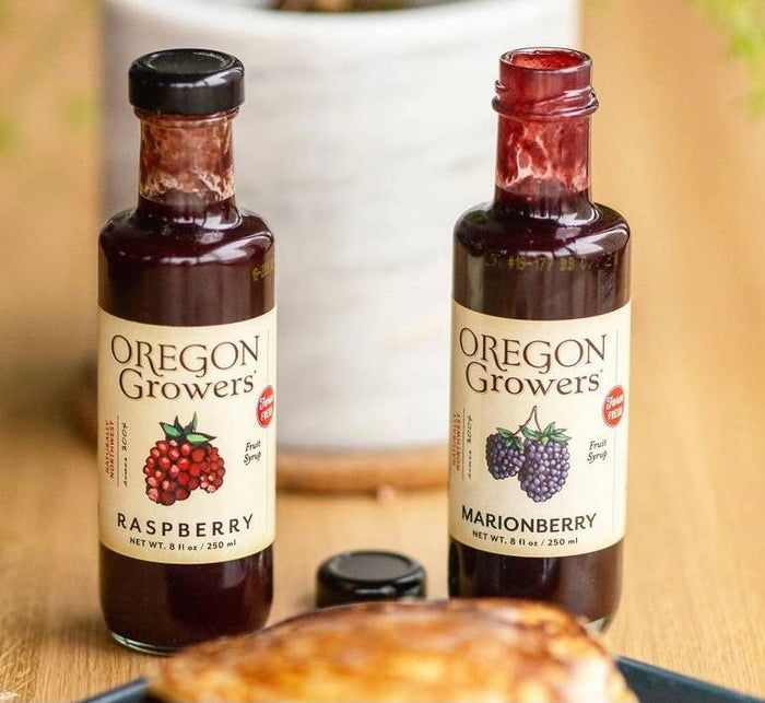 Raspberry Fruit Syrup by Oregon Growers 8 oz Made in USA (Copy)