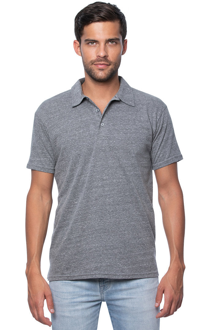 Sale: 2-Pack Eco Triblend Polo Shirt Organic Blend Made in USA 32057