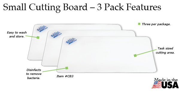 Sale 3-Pack of Small Flexible Cutting Boards 7x10" CB3
