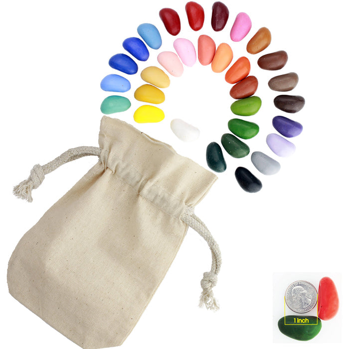 Sale: 32 Colors Crayon Rocks in a Fun Bag Makes a Perfect Gift.