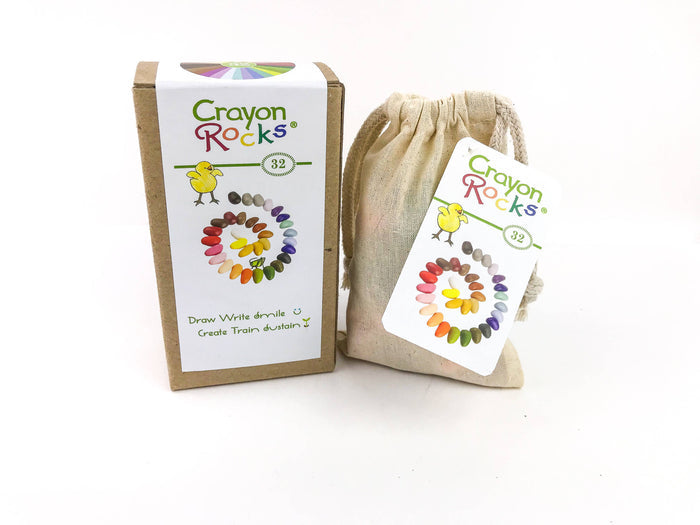 Sale: 32 Colors Crayon Rocks in a Fun Bag Makes a Perfect Gift.