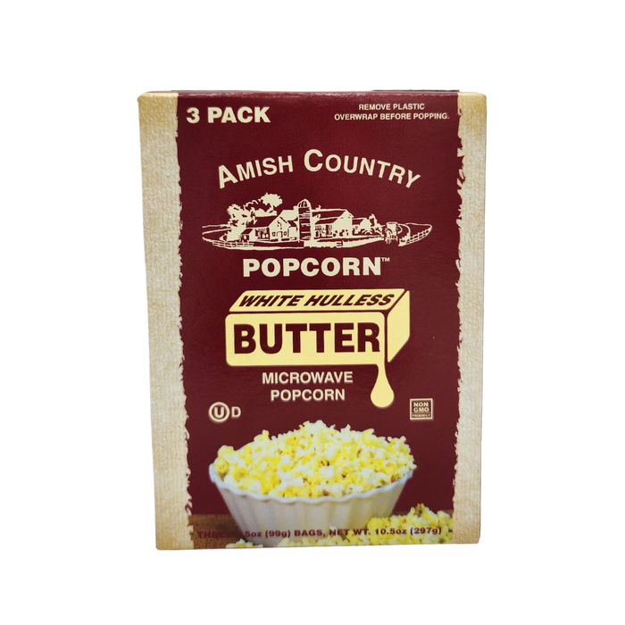 Sale: 6-Pack Microwave Buttery White Hulless Popcorn