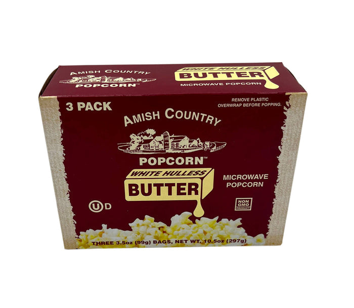 Sale: 6-Pack Microwave Buttery White Hulless Popcorn