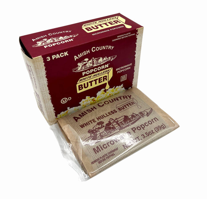 Sale: 6-Pack Microwave Buttery White Hulless Popcorn