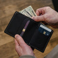 Sale: Brown Leather Bifold Wallet with Lifetime Warranty NSL-0001 Made in USA