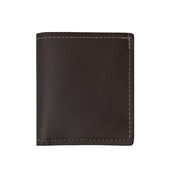 Sale: Brown Leather Bifold Wallet with Lifetime Warranty NSL-0001 Made in USA