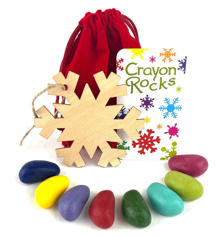 Sale: Christmas Collection Crayon Rock includes Holiday Ornament-Time to Order Made