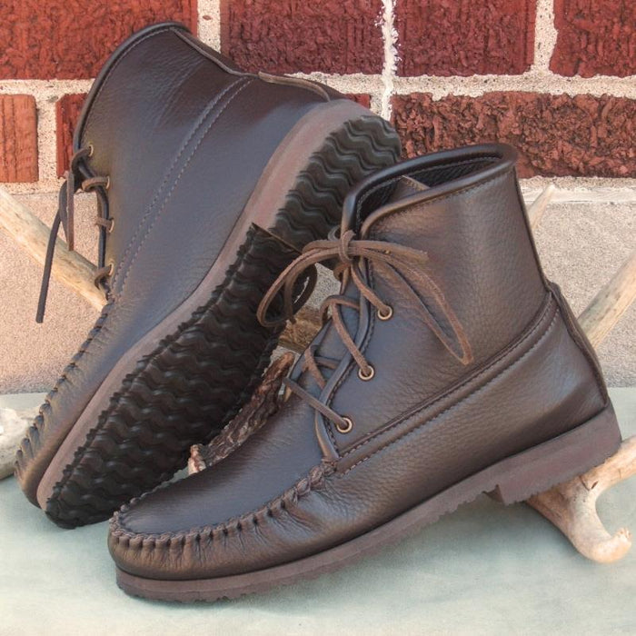 Sale: Men's Deerskin Walking Boots Made in USA by Footskins #1540-CFS