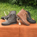 Sale: Men's Deertan Walking Boots Made in USA by Footskins #1540-CFS