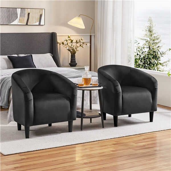 Set of 2 Velvet Club Chair