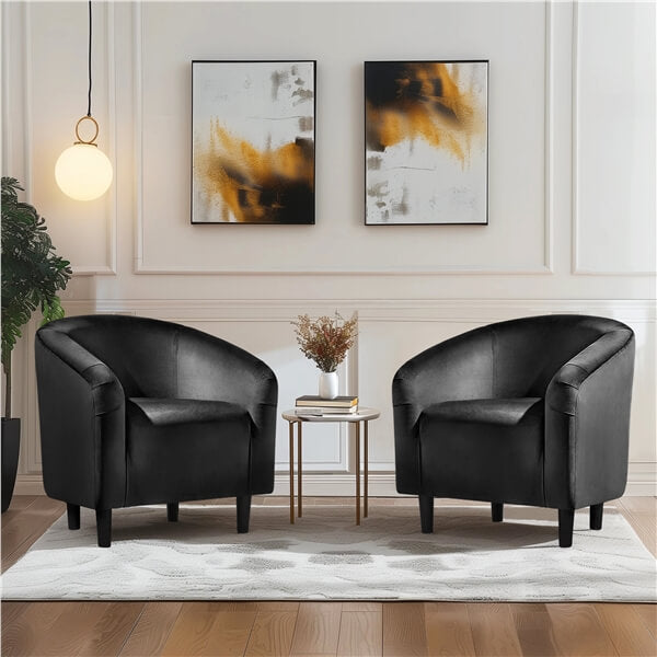Set of 2 Velvet Club Chair