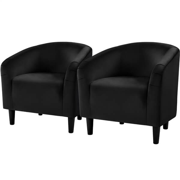 Set of 2 Velvet Club Chair