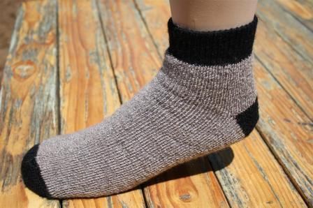 "SlipperBootie" Alpaca Quarter Socks 3-Pack Made in USA