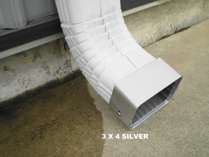 Stainless: 2-Pack 3x4 inch Downspout Shield for String Trimmer Protection Stainless Made in USA