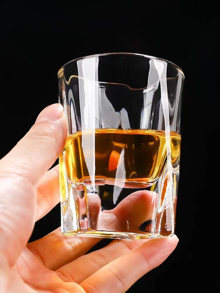 Thick Bottom Square Beer Mug Glass Tea Mug High-End Whisky Mug Bar KTV Spirits Mug