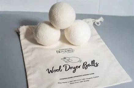 Two 3-Packs of Wool Dryer Balls Made in USA