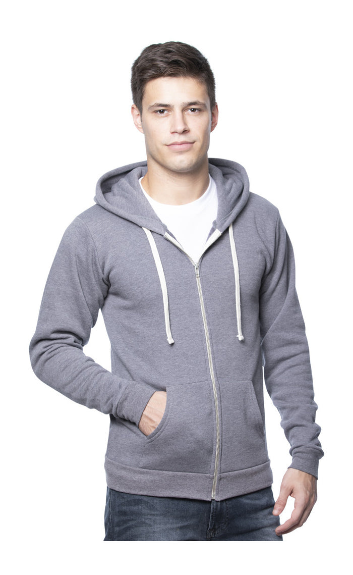 Unisex Organic RPET Fleece Zip Hoody by Royal Apparel American-Made 96050