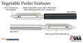 Vegetable Peeler w/Stainless Handle