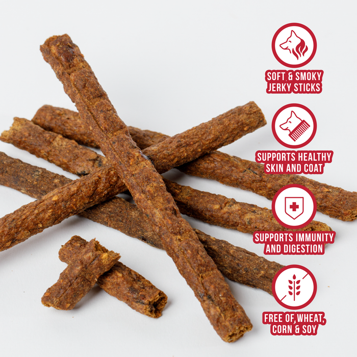 Wild Ranger Beef Jerky & Superfoods Dog Treats 8oz Made in USA