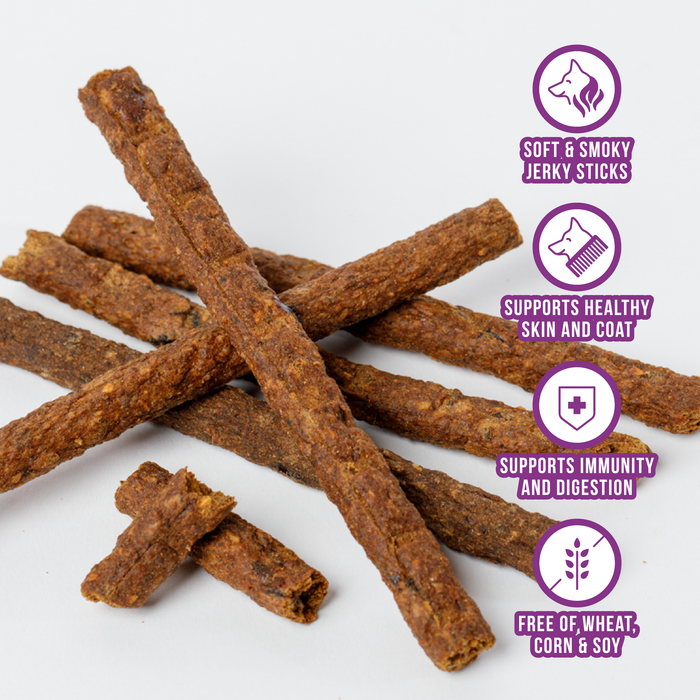 Wild Ranger Duck Jerky & Superfoods Dog Treats 8oz Made in USA