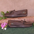 Women's Wrap-Around Rubber Sole Shoes - Cowhide Item #1285