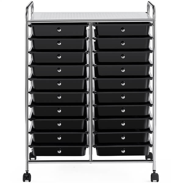 Yaheetech 20-Drawer Rolling Storage Cart