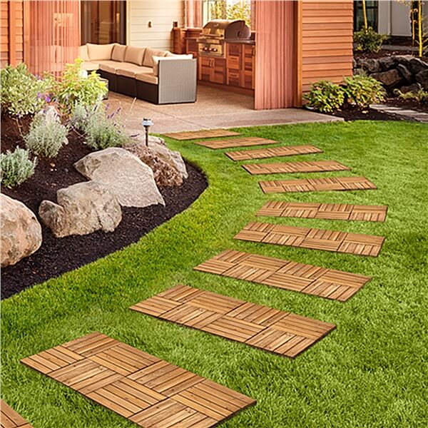 Yaheetech 27PCS Interlocking Patio Deck Tiles