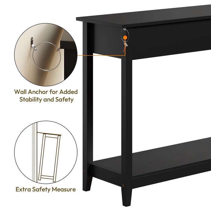 Yaheetech 3-Drawer Storage Sofa Console Table