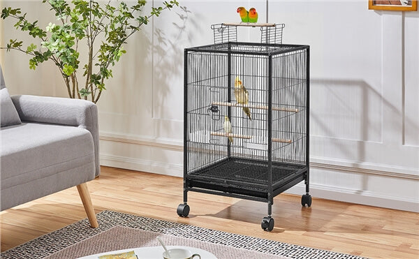 Yaheetech 35 inch Wrought Iron Bird Cage