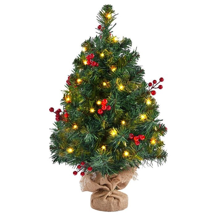 Yaheetech 3ft Tabletop LED Light Mini Christmas Tree