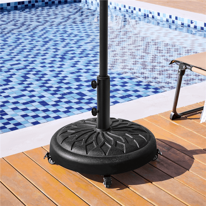 Yaheetech 45lb Outdoor Patio Rolling Heavy-duty Umbrella Base