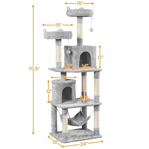 70.5’’ H Cat Tower