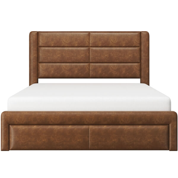 Upholstered Bed Frame with USB Ports