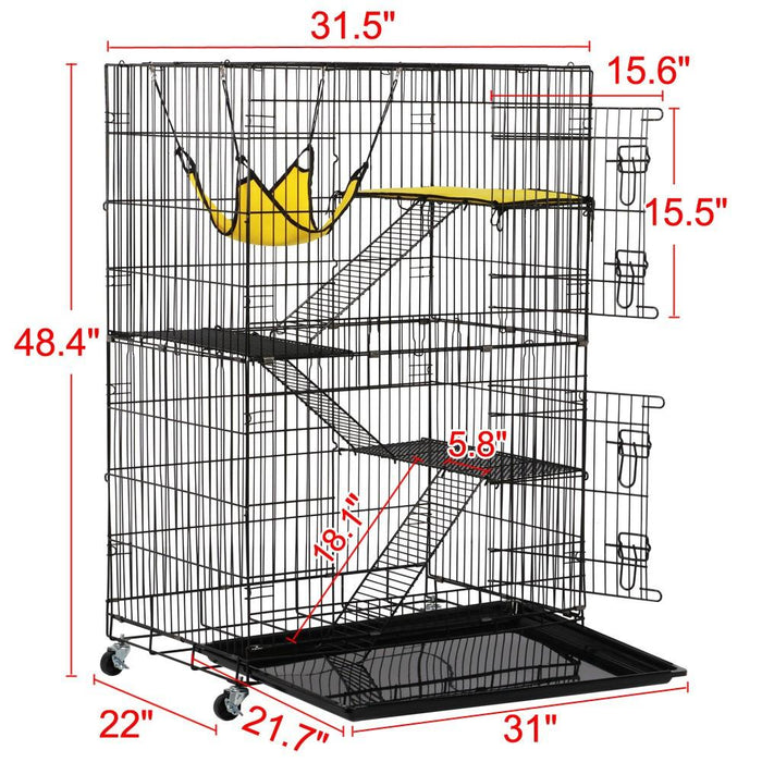 Yaheetech Metal Wire Cat Cage