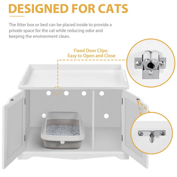 Yaheetech Cat Litter Box Enclosure