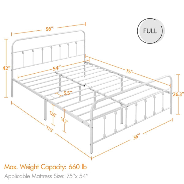 modern wrought iron bed frame