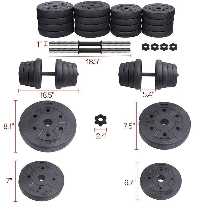 30 kg / 66 lb Dumbbell Set