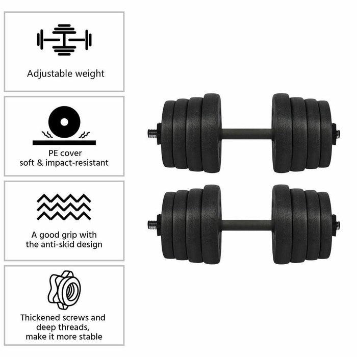 30 kg / 66 lb Dumbbell Set