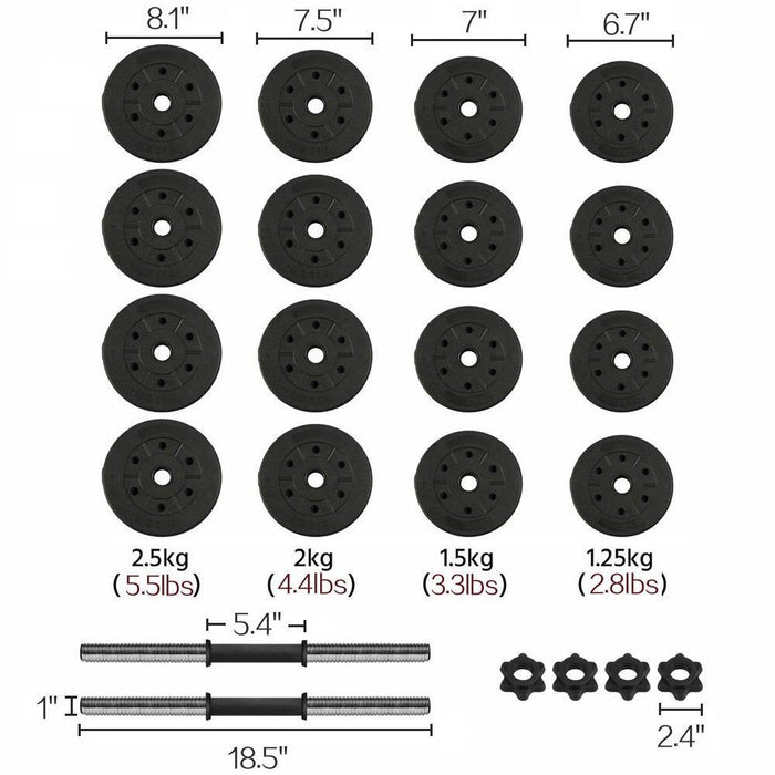 30 kg / 66 lb Dumbbell Set