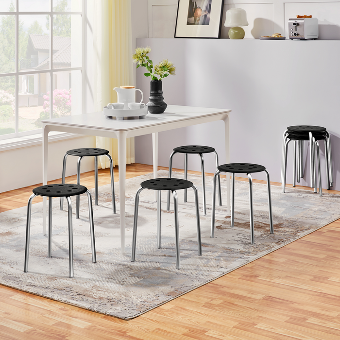 Yaheetech Padded Round Stacking Stool Set