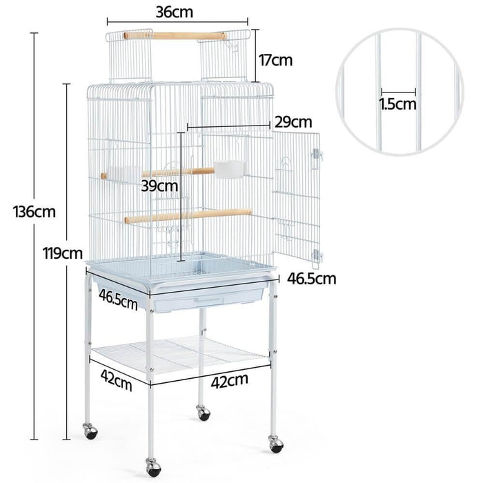 Yaheetech Bird Cage with Stand