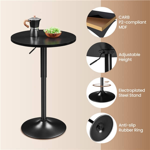 Yaheetech Round Bar Table